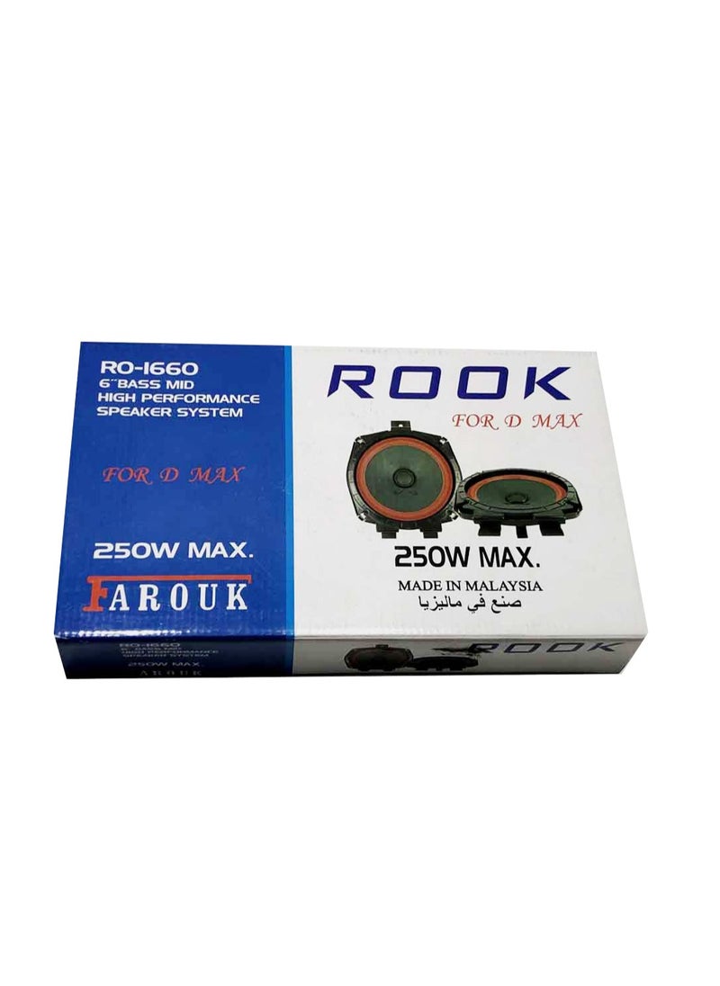 رووك سماعة روك مدور ديماكس 16سم 250وات 1way RO-1660  - Image 1