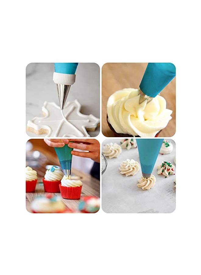 Raxoom in 1 Cake Decorating Supplies, 35 Piping Tips, 13 Large Icing Sets, 2 Reusable Silicone Pastry Bags, and 1 Flower Nail Decoration Kits Baking Accessories Tools for Cake, Cupcake - Image 4