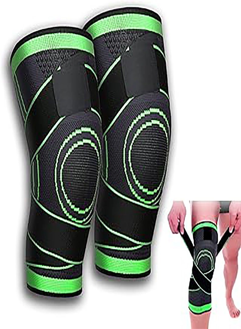 Generic Adjustable Compression Straps Knee Support - Free Size - Color May Vary  - Image 2