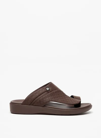 LBL by Shoexpress Men's Textured Slip-On Arabic Sandals