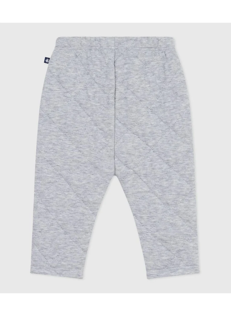 Petit Bateau Babies' plain thick cotton trousers