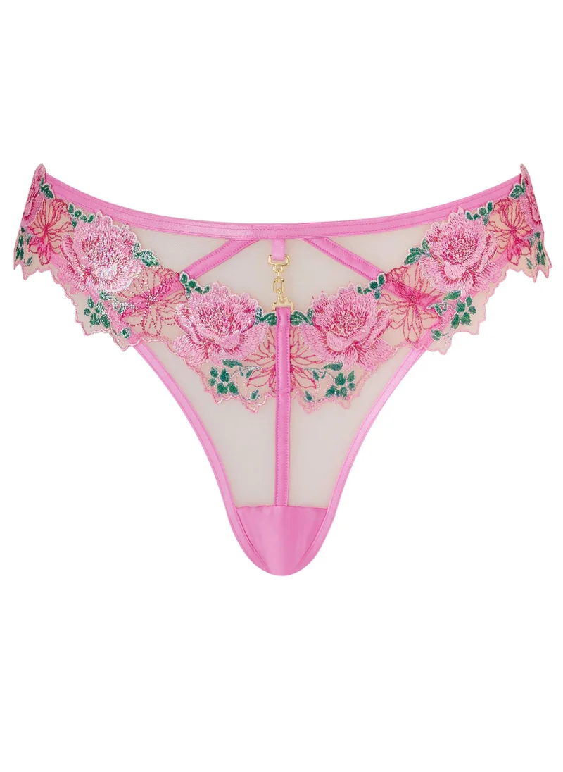 Ann Summers Pale Pink Ann Summers Caged Rose Brazilian for Women | Best Price UAE