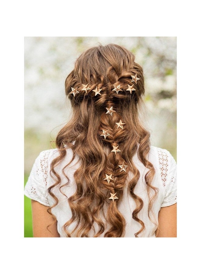 Hapdoo 20Pcs Star Hair Clips Gold Star Spiral Hair Clip Bridal Pins Vintage Wedding Braided Hair Clips Headpieces Fashion Hair Stylish Accessories For Women Girls - Image 4
