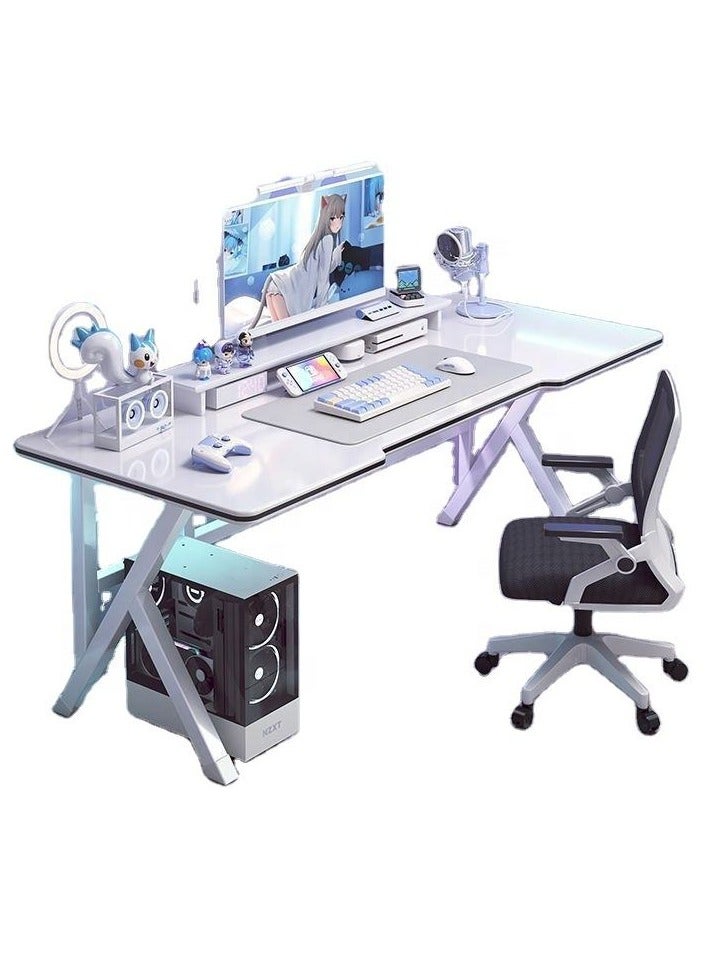 آه آه طاولة ألعاب على شكل حرف K، طاولة كمبيوتر 100 سم، طاولة مكتب كمبيوتر منزلية، سطح مكتب كبير، سهلة التجميع - Image 1