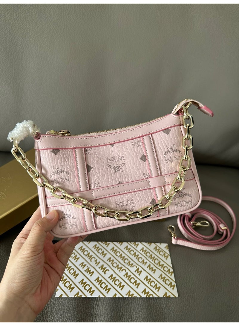 MCM Signature Box Bag - Chain Strap Shoulder & Top Handle Bag for Women - Image 1