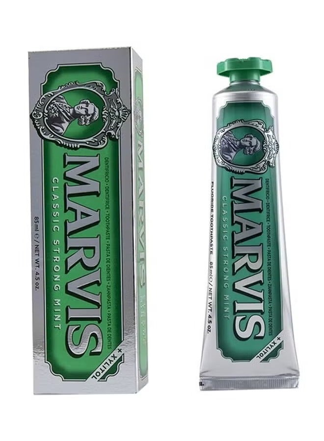 Marvis Classic Strong Mint Toothpaste With Xylitol 85Ml45Oz