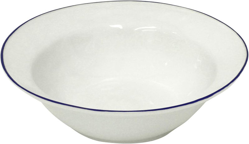 Costa Nova Beja Collection Stoneware Serveware Serving bowl White  Blue 12 - Image 1