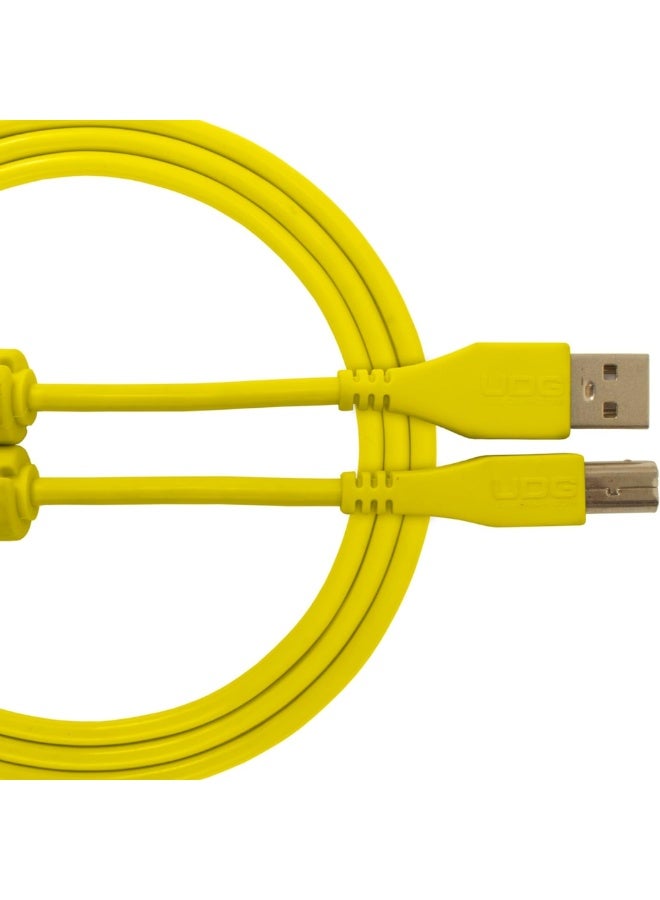 UDG Ultimate Audio Cable USB 2.0 A-B, Yellow, Straight, 1 m - Image 1