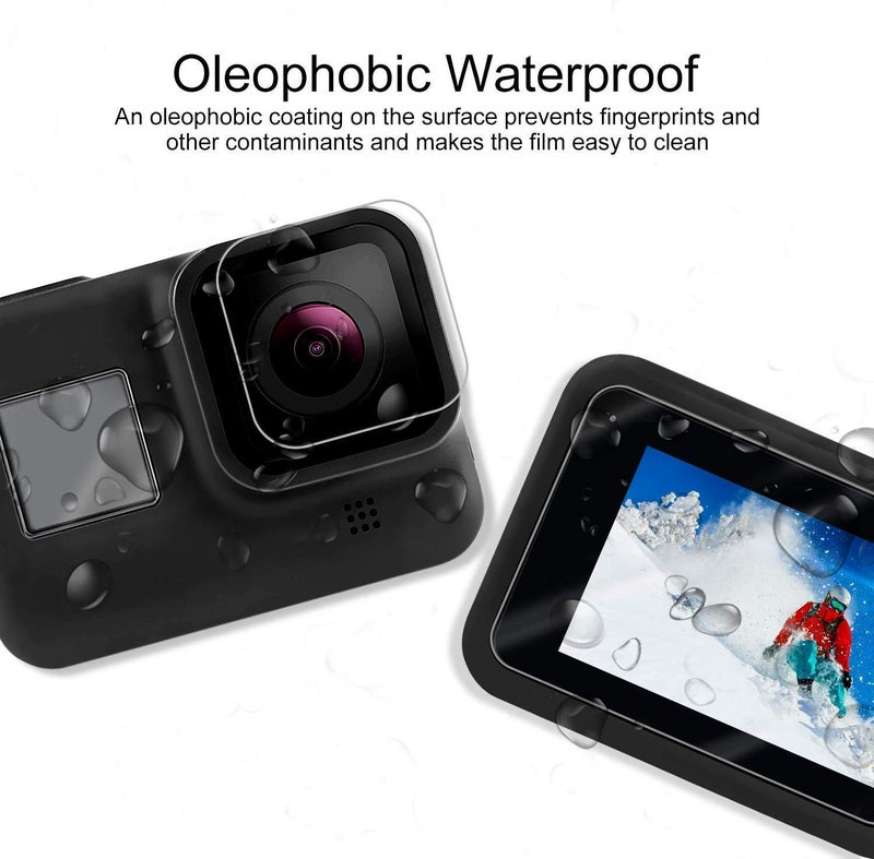 Action Pro 9H Front & Back Screen Protector Compatible with GoPro Hero 8, HD Clear, 9H Hardness Anti-Scratch, High Definition (Pack of 9) - Image 4