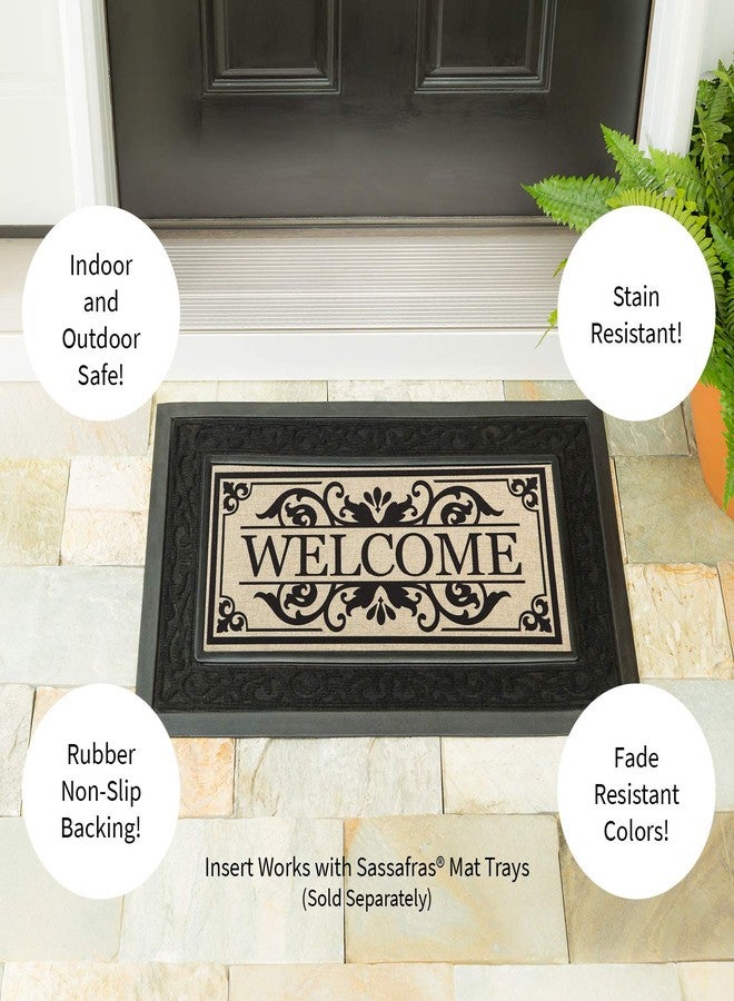 Evergreen Flag Cambridge Welcome Burlap Sassafras Switch Mat - Image 4