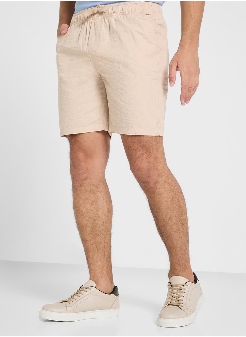 BRAVE SOUL - Chino Shorts with Elasticated Waist Drawcord - Image 1