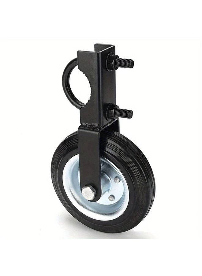 Black Heavy Duty Metal Farm Gate Foot Wheel For Outdoor Door And Fence - Image 2