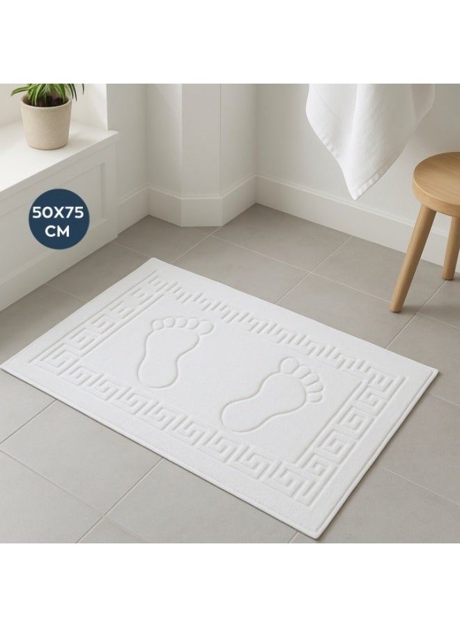 سجادة حمام قطنية 50x75 سم – ناعمة، ماصّة وغير قابلة للانزلاق