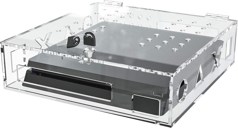 Skywin Acrylic Lock Box for PS4 Game Console - Secure and Protect Public Gaming Consoles - Compatible with Playstation, PS4 Slim, PS4 Pro - Image 4