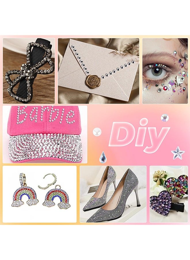 HY 4-Sheet Face Gems Self Adhesive Face Rhinestones for Makeup, Festival Jewels, Hair Gems, Rhinestone Stickers for Face, Eye, Makeup, Nail, Body, Crafts  - Image 2