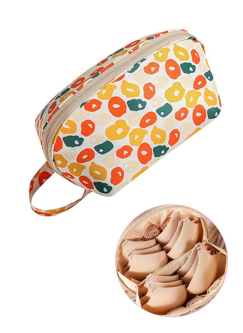 Syarme Underwear Organizer Bag for Travel, Large Travel Bra Underwear Storage Bag with Liner, Cube Multifunctional Travel Waterproof Pouch Cosmetic Bag for Travel  - Image 1