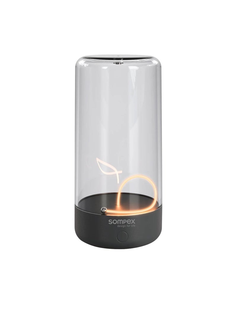 Sompex Pulse Compact Rechargeable Table Lamp | Sleek & Portable LED Light | IP54 (water-resistant) | Brightness memory function | Indoor & Outdoor Use | 3 warm light | 14.5 cm Height - Anthracite - Image 3