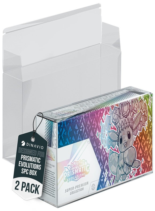 Dinavio Crafthouse 2 Pack Prismatic Evolutions SPC Plastic Protectors - 0.7mm Ultra Thick Display Protector - Compatible with Prismatic Evolutions Super Premium Collection Box (2 Pack) - Image 1