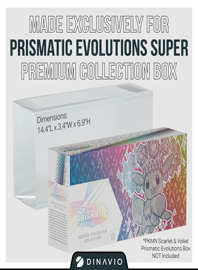 Dinavio Crafthouse 2 Pack Prismatic Evolutions SPC Plastic Protectors - 0.7mm Ultra Thick Display Protector - Compatible with Prismatic Evolutions Super Premium Collection Box (2 Pack) - Image 2