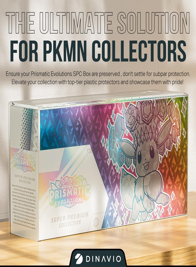 Dinavio Crafthouse 2 Pack Prismatic Evolutions SPC Plastic Protectors - 0.7mm Ultra Thick Display Protector - Compatible with Prismatic Evolutions Super Premium Collection Box (2 Pack) - Image 4