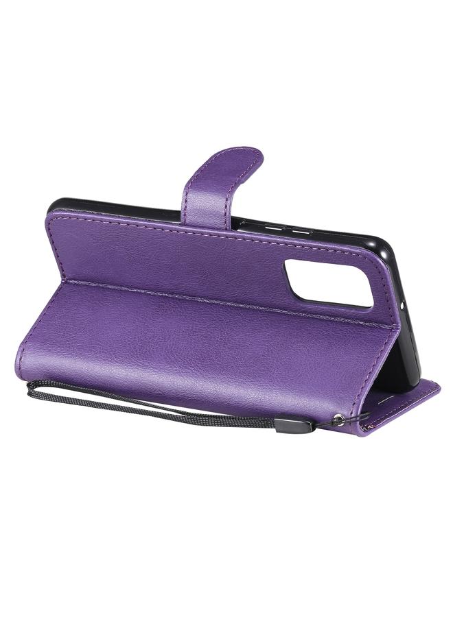 S-TOP Case For Samsung Galaxy A32 4G Solid Color Horizontal Flip Protective Leather Case with Holder & Card Slots & Wallet & Photo Frame & Lanyard - Image 5