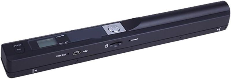 Document Scanners, Portable New Creative Handheld Mobile Portable Document Scanner, 900DPI Type-c LCD Display Support JPG/PDF Format Selection(Black) - Image 1