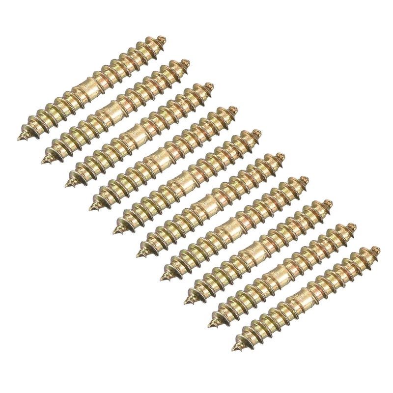 Double Ended Screws 50 Pcs 4x38mm Hanger Bolts For Wood Furniture Connecting And Fixing - Image 2