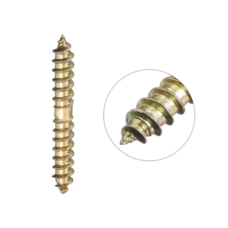 Double Ended Screws 50 Pcs 4x38mm Hanger Bolts For Wood Furniture Connecting And Fixing - Image 5