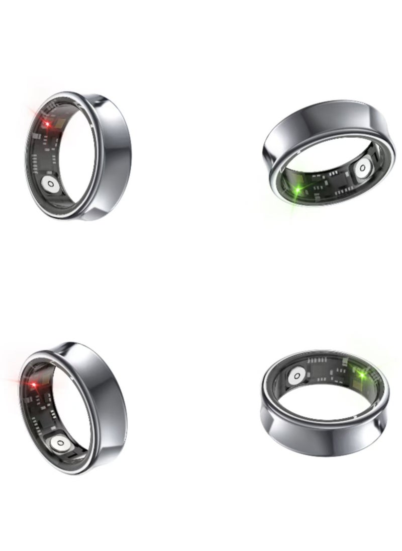 General Smart Health Ring for Heart Rate BlodOxygen Sleep Monitoring all Weather Motion Calculation 24-hour Health Monitoring Protect Your Health Grey No.19  - Image 2