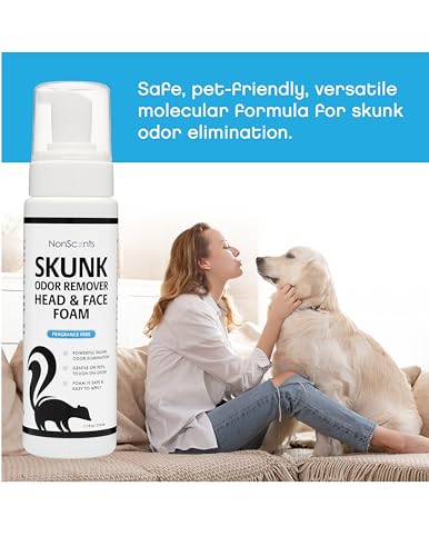 NonScents Skunk Odor Remover Head & Face Foam – Easily Eliminate Skunk Odor from Pets, Carpets, Clothing, Ready-to-Use for Dogs, Cats, Home, Carpet, Car, Clothes - Fragrance Free Freshener - Image 2