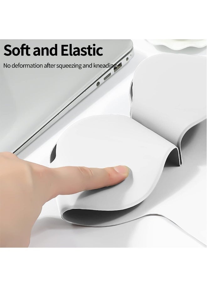 NIBEMINENT - For Apple AirPods Max Case, Smart Automatic Sleep Headphones Silicone Storage Bag, Portable Travel Anti-Scratch Carrying Case, Compatible with AirPods Max Anti-Dust Protective Cover (White) - Image 1