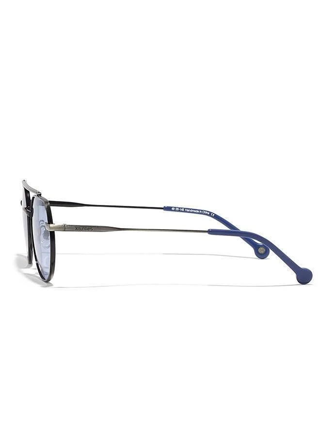 30Sundays 30Sundays IRIS,Women Sunglasses, Aviator Sunglasses, UV Protection: UV400 (Silver,Blue)