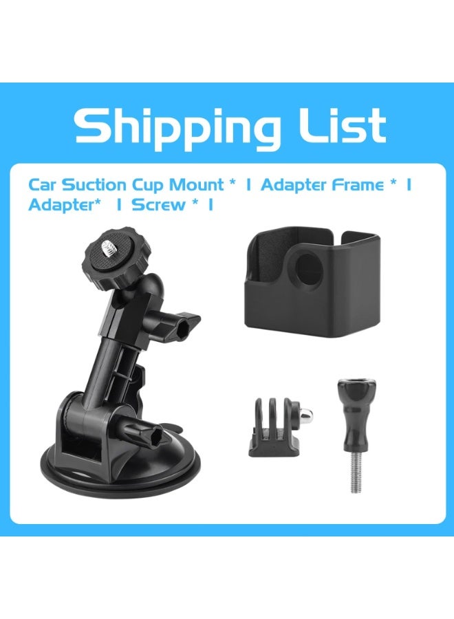 كوفوز X3 Xكوب امتصاص متوافق مع DIL Osmo Pocket 3 كوب امتصاص جبل كاميرا عمل سيارة الزجاج الأمامي نافذة المركبة قارب كاميرا امتصاص كوب قوس حامل أو Insta360 X4 X3 X2 ONE R RS GO 3 لـ GoPro Hero 122 ONE R RS GO 3 for GoPro Hero 12 - Image 2