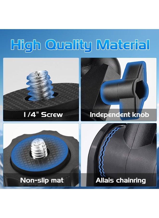 كوفوز X3 Xكوب امتصاص متوافق مع DIL Osmo Pocket 3 كوب امتصاص جبل كاميرا عمل سيارة الزجاج الأمامي نافذة المركبة قارب كاميرا امتصاص كوب قوس حامل أو Insta360 X4 X3 X2 ONE R RS GO 3 لـ GoPro Hero 122 ONE R RS GO 3 for GoPro Hero 12 - Image 5