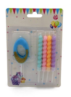 co arma Birthday candles set, 50 pieces, complete from zero to 9, the package consists of 4 candles and a number  - Image 3