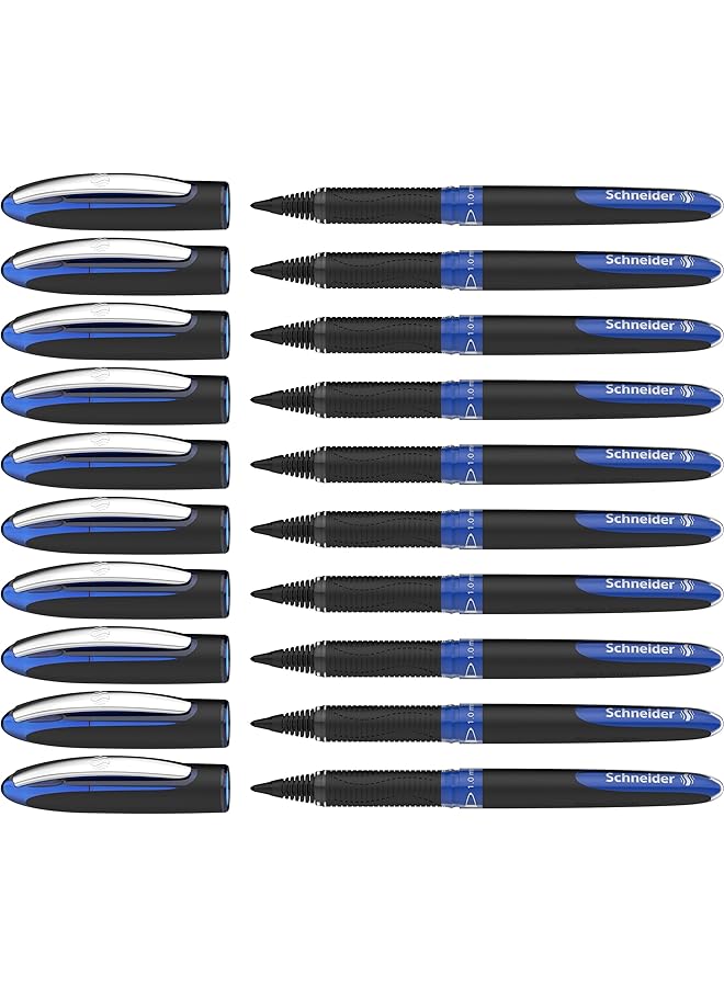 Schneider 183603 One Sign Tintenroller Dokumentenecht Strichstärke 1 Mm Blau 10Er Pack - Image 1