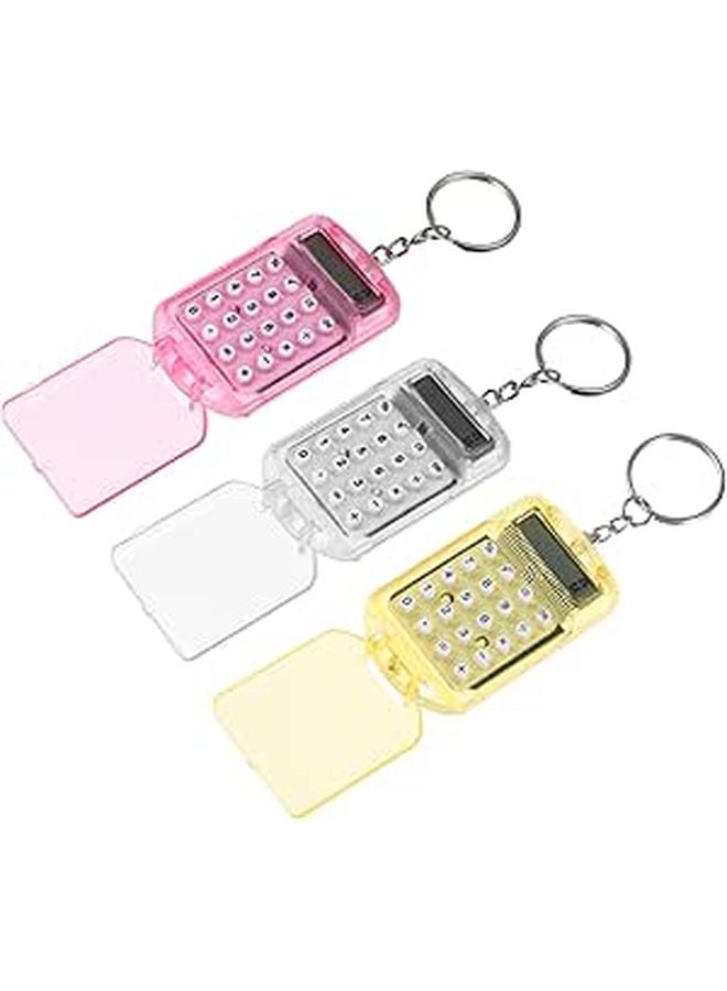Portable 3Pcs Pocket Mechanical Calculator for Home School Office Display - Image 1