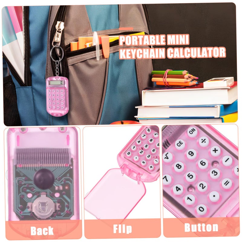 Portable 3Pcs Pocket Mechanical Calculator for Home School Office Display - Image 4