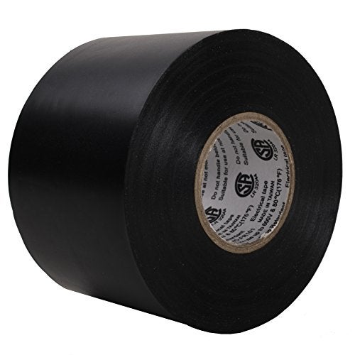 TAPIX Premium Quality Electrical Tape • 2 in Wide • 66 ft Long • Flame Retardant Vinyl • 7 mil Thick • Black - Image 4