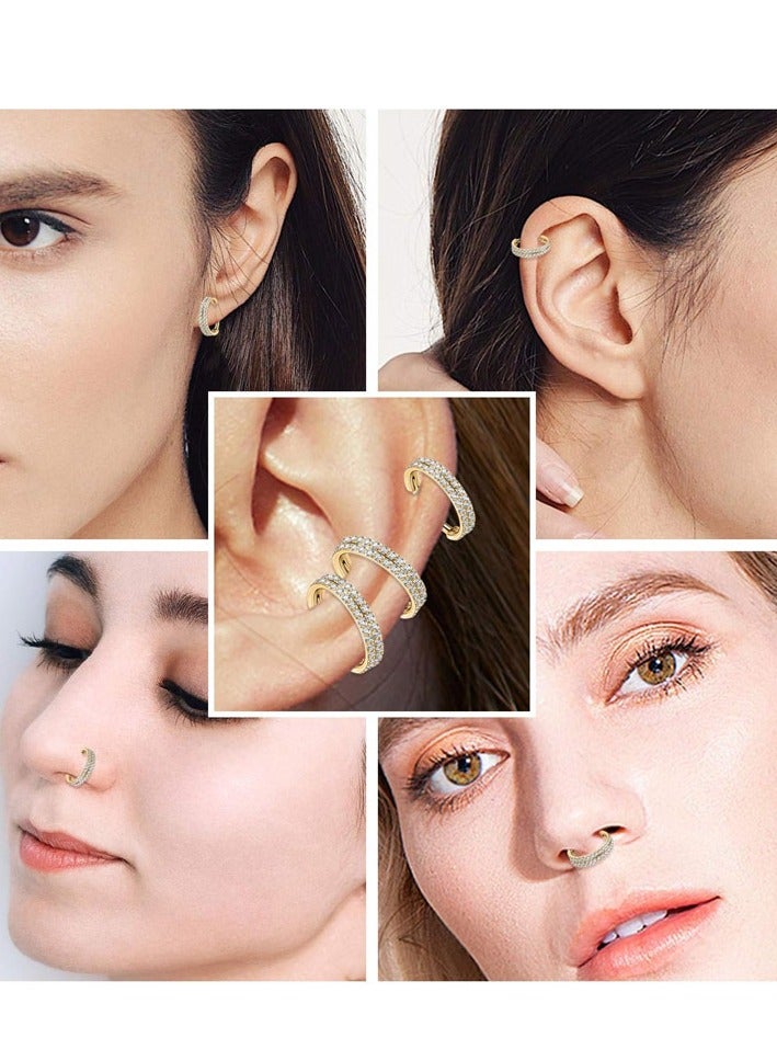 Innoshine Titanium Medical Hoop Nose Earring with Easy Open and Close Sucker  Surgical Steel Nose Rings for women Fashion Man Nose Ring  Suitable for Sensitive Skin  - Image 4