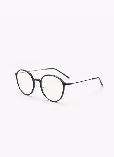 Thin frame glasses with elliptical lenses