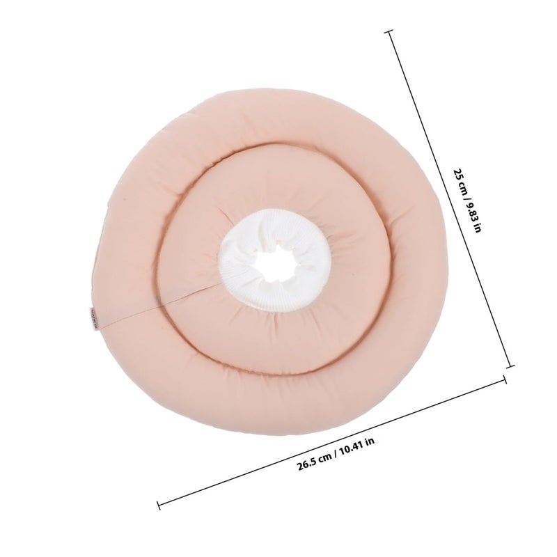 Wakauto Adjustable Waterproof Soft Pet Cone For Dogs Surgery Recovery Beige - Image 3