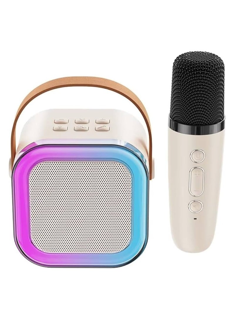 سماعة كاريوكي BDT K22 – استمتع بصوت نقي وإضاءة LED ساحرة! أطلق نجم الغناء بداخلك مع مكبر الصوت اللاسلكي عالي الجودة. مايكروفون محمول بتصميم أنيق لتحكم سهل وأداء احترافي. إضاءة LED متعددة الألوان تضيف أجواء رائعة لحفلاتك. مثالية للكاريوكي، الحفلات، والتجمعات العائلية الممتعة - Image 2