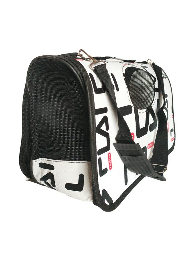 صندوق من القماش لحمل الكلاب والقطط أثناء السفر، وحقيبة حمل للكلاب والقطط (قد يختلف اللون) (20.4 × 8.6 × 11.4 بوصة) - Image 1