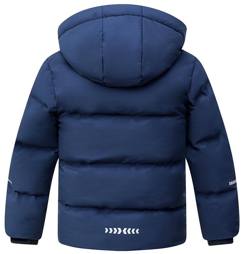 BYLESIN Kids Boy's Winter Coat Fleece Lined Waterproof Jacket Puffy Cotton Coat Thick Hooded Down Outdoor Coats - Image 2