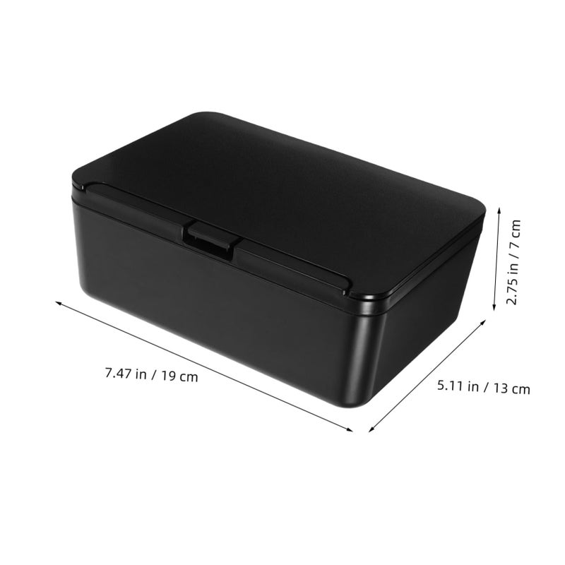 Empty Facial Tissue Box Dispenser Holder For Wet Wipes And Napkins Storage Organizer White - Image 3