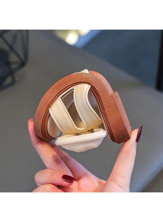 شك شباشب بناتي صيفية بعقدة فيونكة للأميرة المنزلية للأطفال المتوسطة والكبيرة ملابس خارجية ناعمة من الأسفل صنادل للأطفال مضادة للانزلاق للأميرة الصغيرة - Image 4