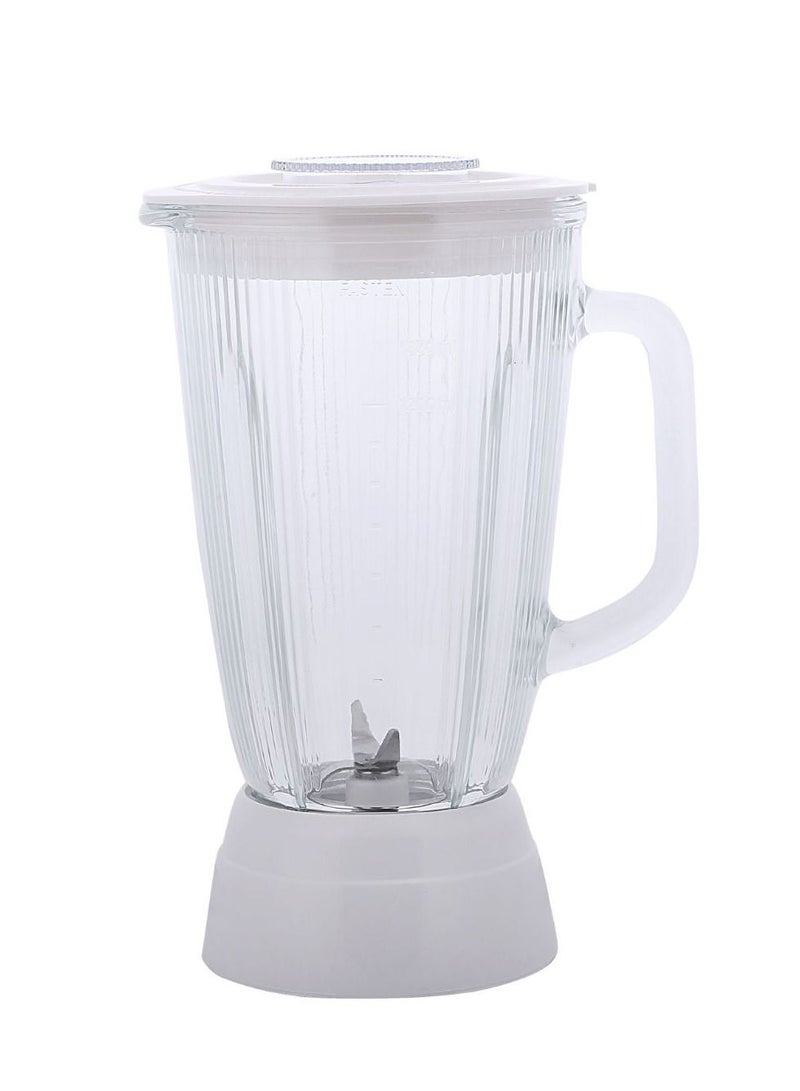 REFURA 2 in 1 Blender 450W White RE-10203 Countertop Blender Mixer with Stainless Steel Blade, Safety Lock System, 1.4 L Unbreakable Jar, Grinding Cup | Kitchen Appliances  - Image 4