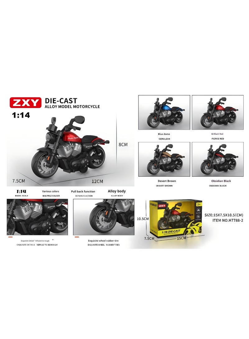 Mini Toy Motorcycle - Pull Back Toy Cars with Sound and Light Toy Toy Motorcycles for Toddlers Motorcycle Toys for Boys Age 3-9