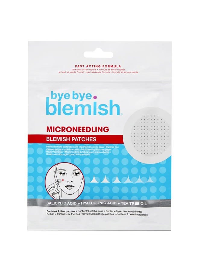Bye Bye Blemish لصقات حب الشباب، 9 لصقات حب الشباب الشفافة لعلاج حب الشباب بسرعة، علاج بقع العيوب لجميع أنواع البشرة، عبوة واحدة - Image 1